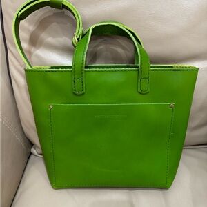 Portland Leather Goods Zip Mini Crossbody Tote Bag